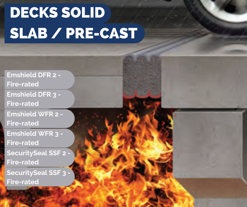 Decks, Solid Slab / Pre-cast (Fire-rated)